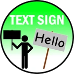 Text Sign