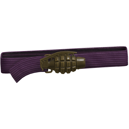 Y2k Grunge Grenade Belt Purple 1.0