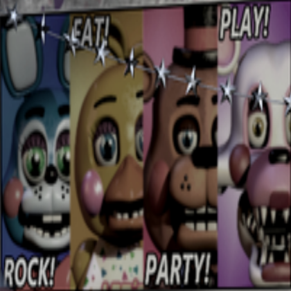 FNaF Mangle Freddy Chica Bonnie Poster Roblox decal