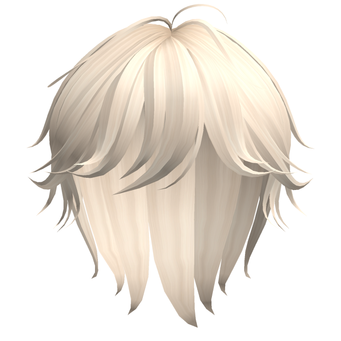 Messy Long Anime Boy Hair Light Blonde