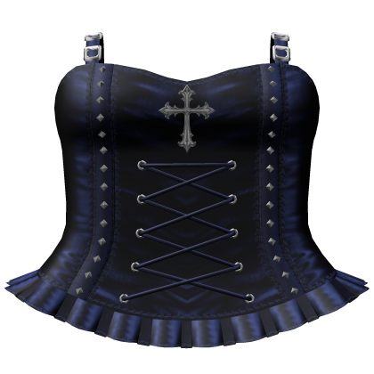 ♱ gothic vkei blue dress ♱