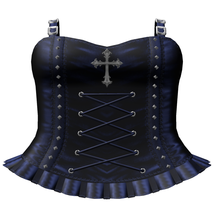 ♱ gothic vkei blue dress ♱