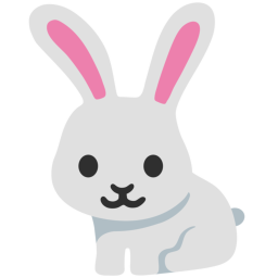 Bunny Cute Rainbow Squad Hangout