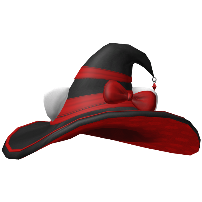 Cute Kitty Witch Hat Red