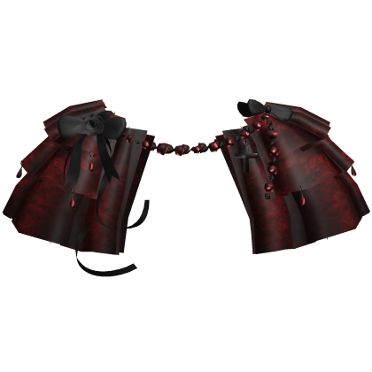 Red Victorian Lace Black Ribbon Collar 3.0