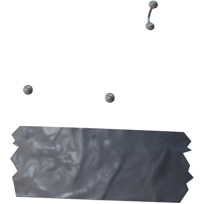 Mouth tape + Piercing combo Roblox item