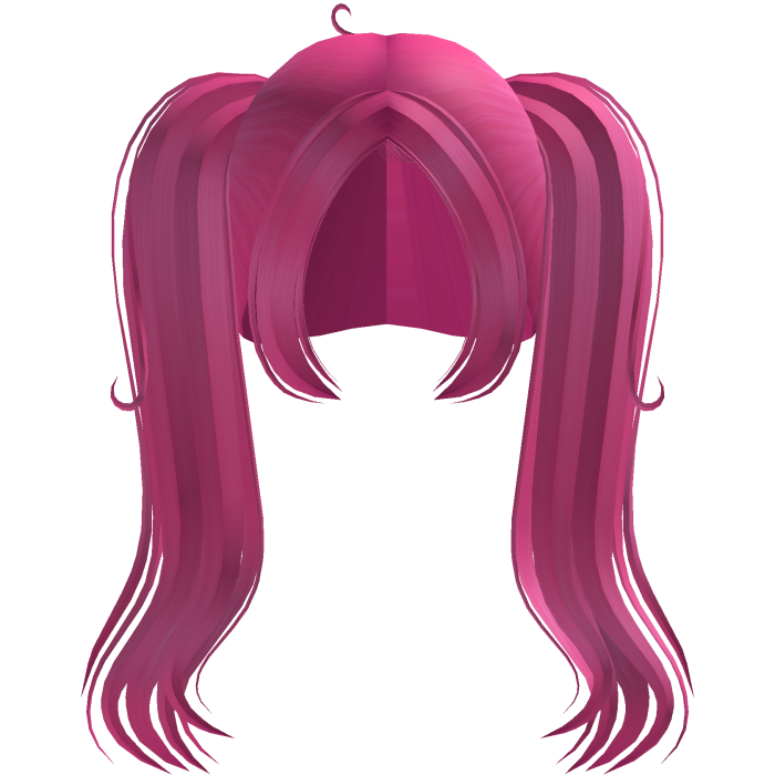 ۶ৎ | swirly scruffy shy hot pink pigtails