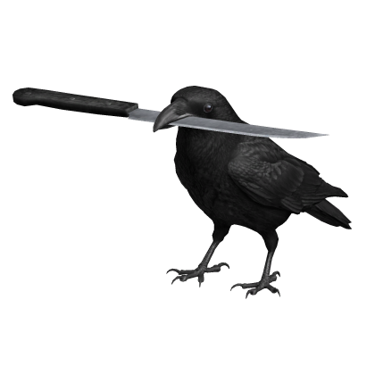Crow Raven w/ a Knife - Right Shoulder
