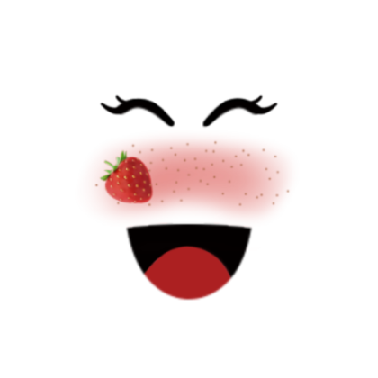 strawberry face | iispxrkles Roblox decal