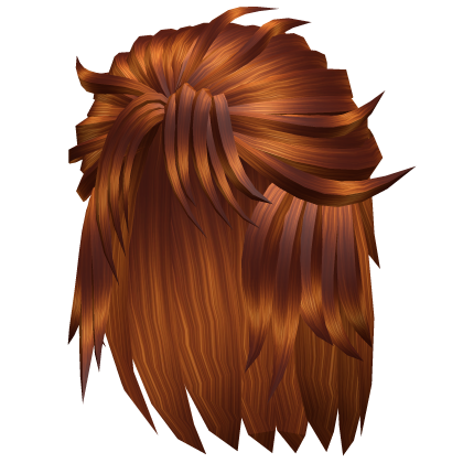 messy ginger samurai anime hair