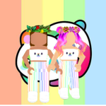 Aesthetic Rainbow Panda Squad!