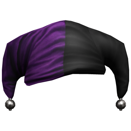 Black Purple Jester Clown Hat Anime Hair Booktok Roblox item