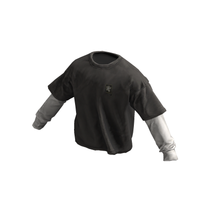 ardor* stacked tee (black)