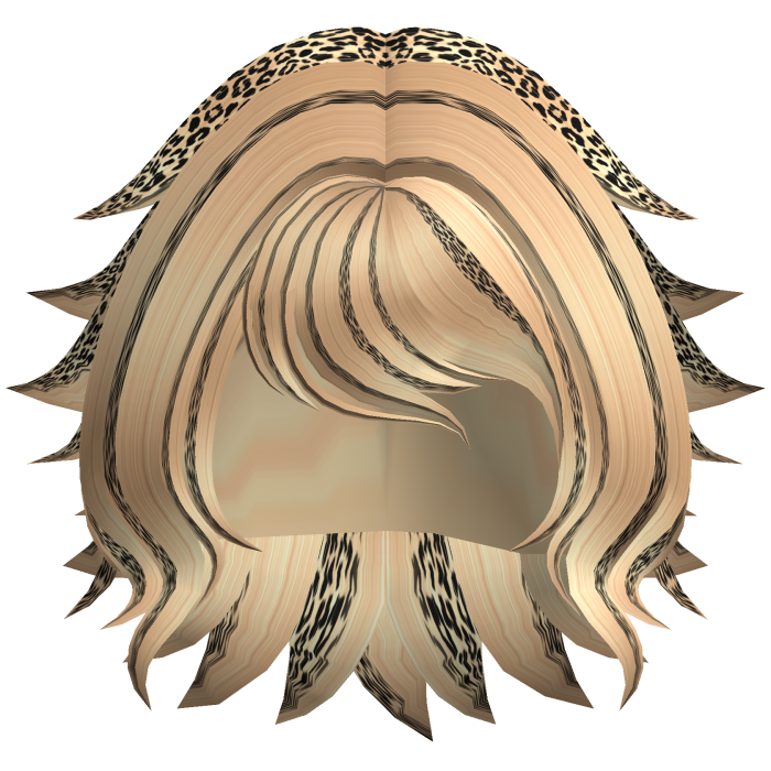 Messy Fluffy Bob Hair (Gyaru Leopard)