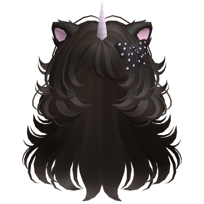 Messy Unicorn Curly Wolfcut in Dark Brown