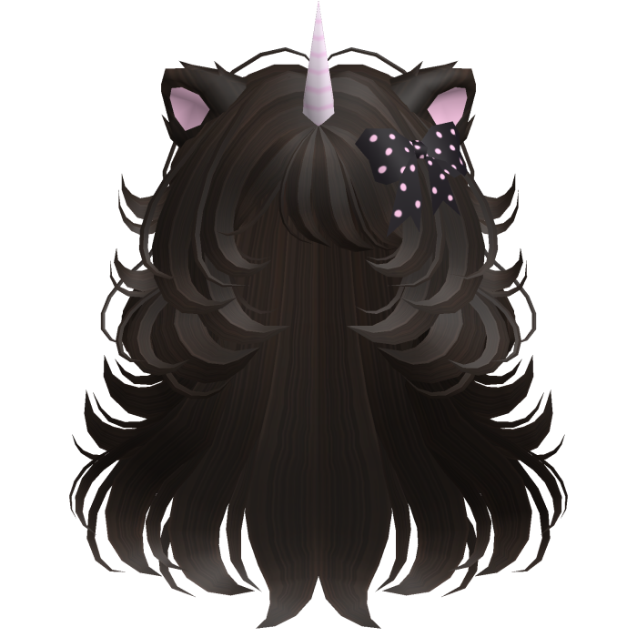 Messy Unicorn Curly Wolfcut in Dark Brown
