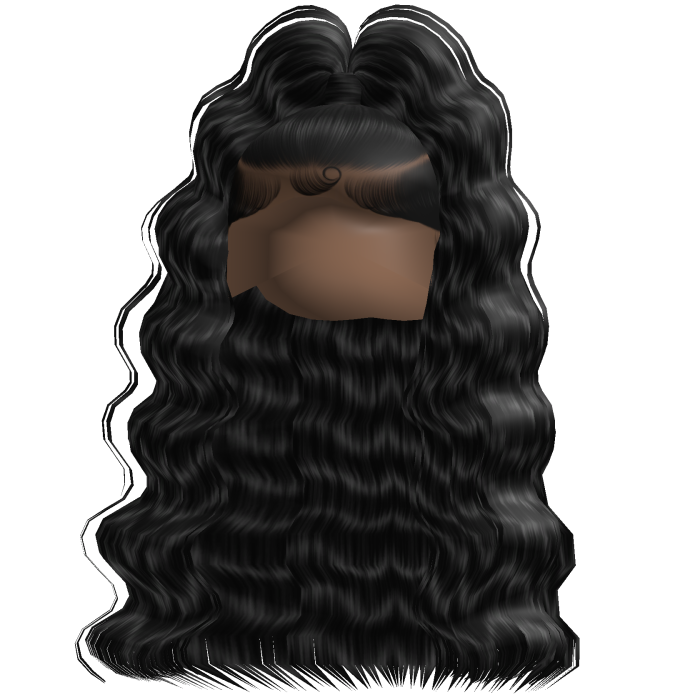 Baddie Crimped Half Up (Black)