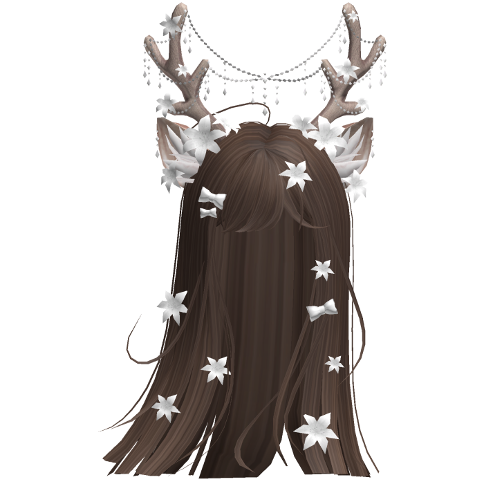 Ethereal Christmas Fairy Fawn Hair w/ Antlers