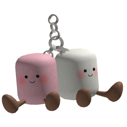 ♡ fluffy jellycat marshmallow plushie keychain thumbnail
