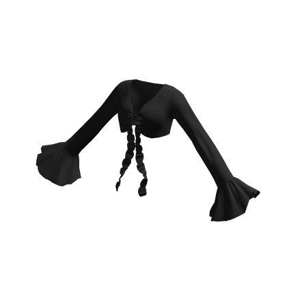 Black Ruffle Top
