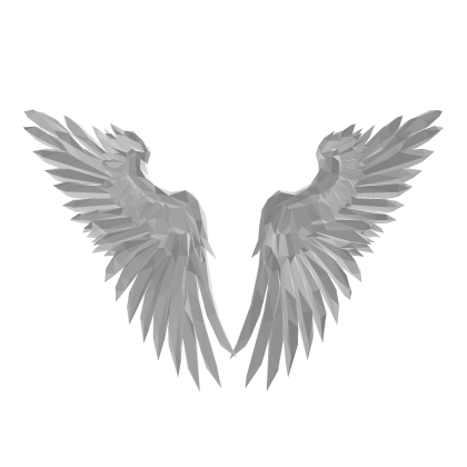 🤍 Shiny White Angel Face Wings 🤍 Roblox item