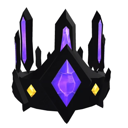 (Clue) Purple emo crown Roblox item render