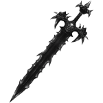 Black and Silver Gothic Sword