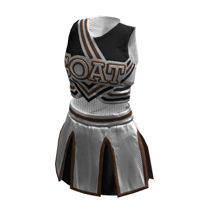 Cheerleader Uniform | White Black Brown thumbnail