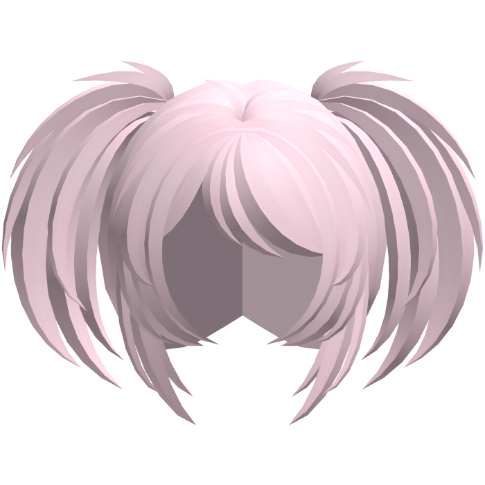 emo vkei moe fluffy pigtails pink