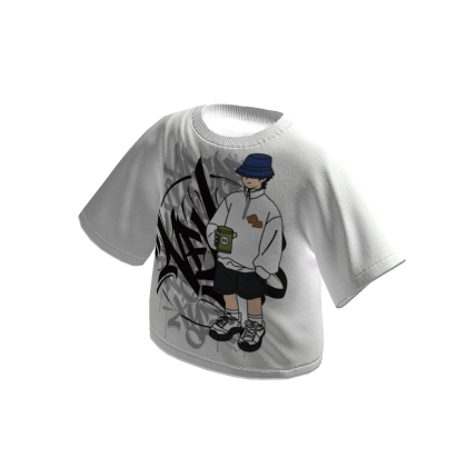 Boxy T Shirt White Y2K thumbnail