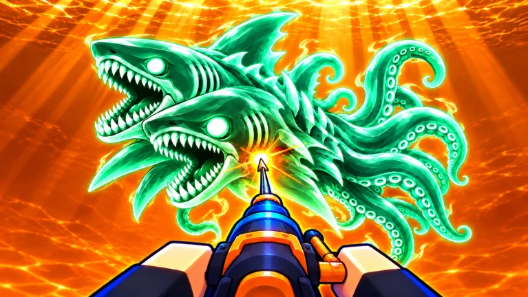 [🎃UPD] 魚を銛で捕まえる