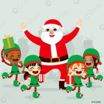 Santas little elf helpers