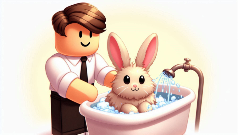 Bunny Bathing Tycoon 🧽 screenshot 1