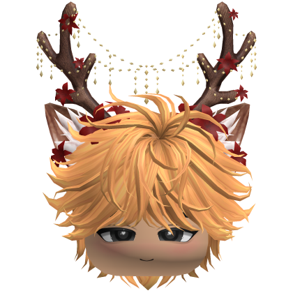 Christmas Messy Hair w/ Antlers