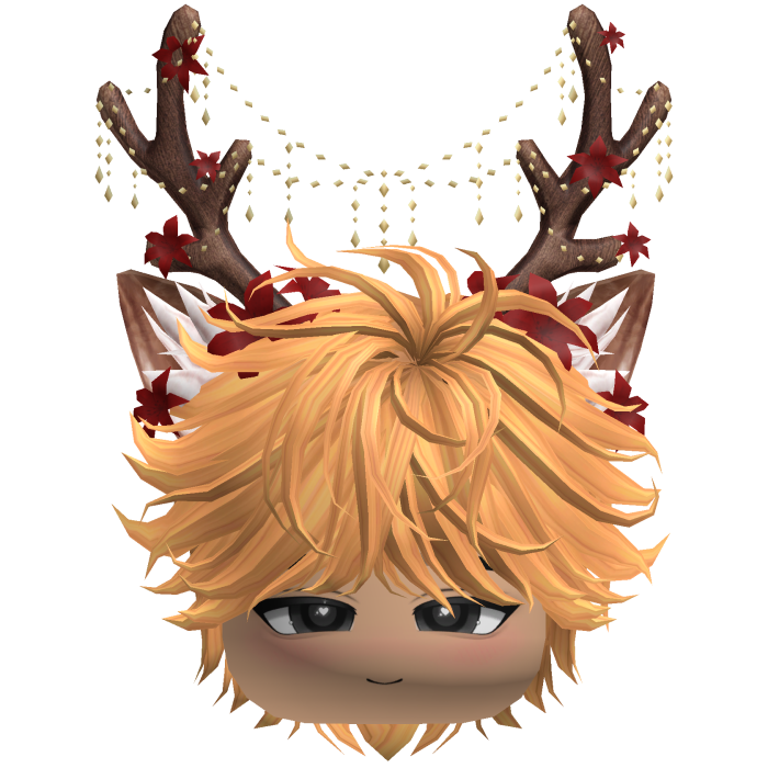 Christmas Messy Hair w/ Antlers