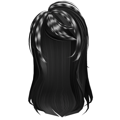 ★ Messy Raccoon Emo Scene Hair in Black Roblox item