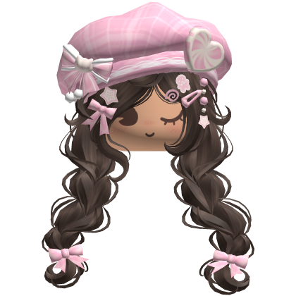♡ Christmas Preppy Holiday Braids (Brown)
