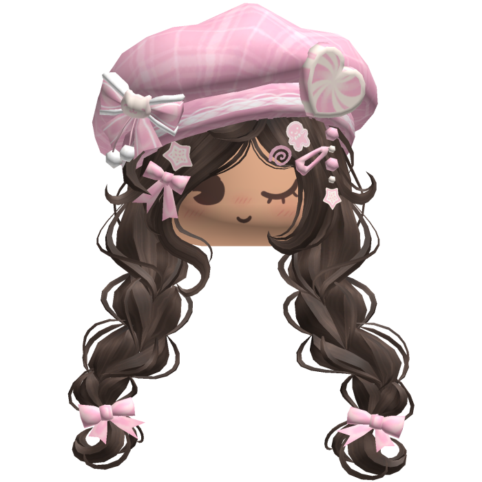 ♡ Christmas Preppy Holiday Braids (Brown)