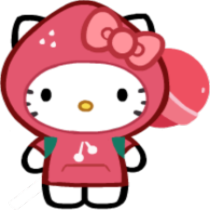 Hello Kitty (Strawberry Cookie Costume) Roblox decal