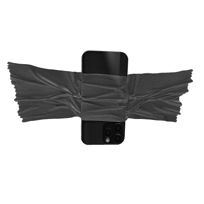 taped phone mic black