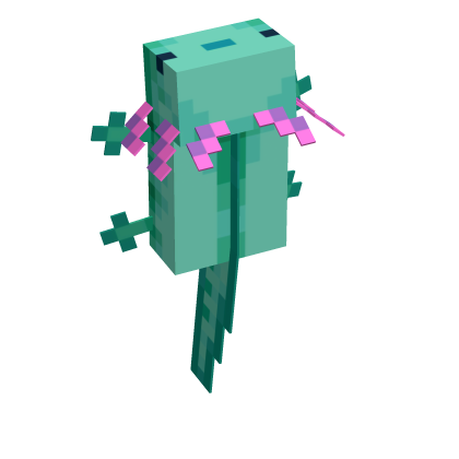 Green Axolotl Backpack Roblox item