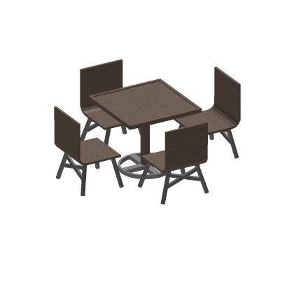 🎀 restaurant table & chairs for cafe Menu Pack 