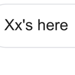 Xx’s only