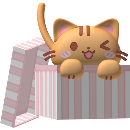 ᰔᩚ : Pink cat box hat