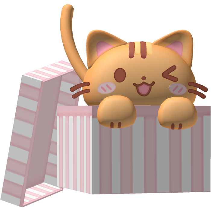 ᰔᩚ : Pink cat box hat