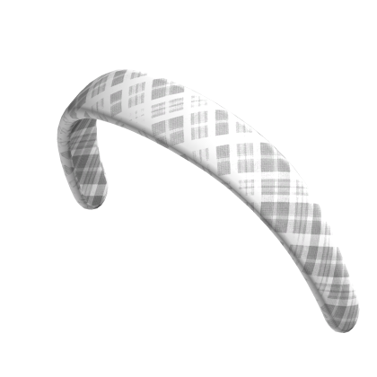 Trendy Headband (White Gingham) Roblox item