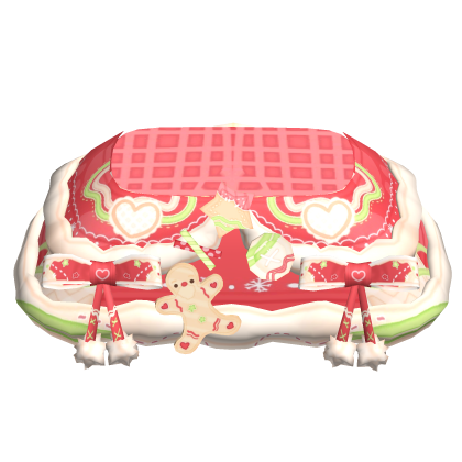 Kawaii Decora Green&Red Christmas Skirt thumbnail
