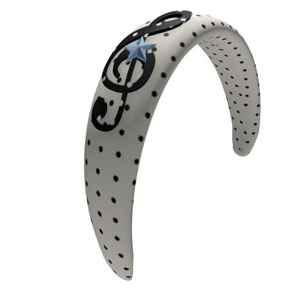 ♡ cute igari white polka dot music headband ♫
