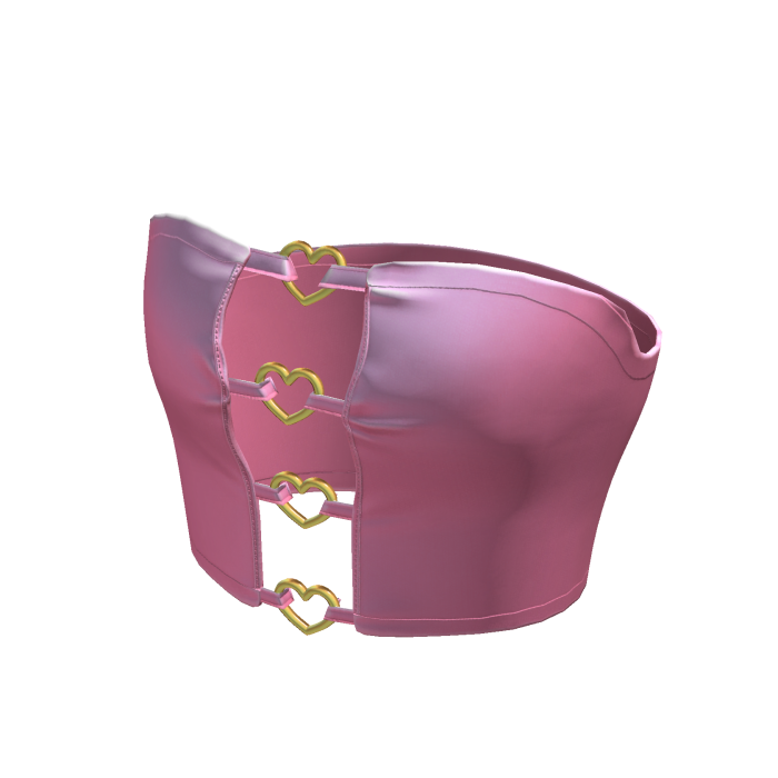 Cute Pink Y2K Chic Heart Korean Top • DD30