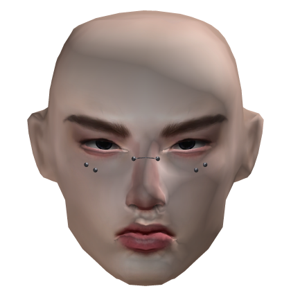 ♡ Edgy Korean KPOP Emo Makeup Mesh head man Roblox item